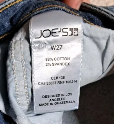 NWT Joe's Skirt Size W27 Womens Cut off Stretch Medium Wash Jean