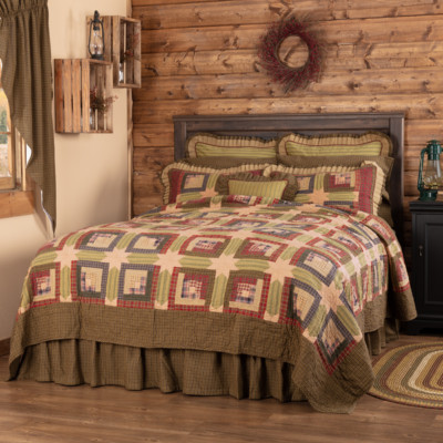 TEA CABIN QUILT SET & ACCESSORIES. CHOOSE SIZE & ACCESSORIES. VHC BRANDS