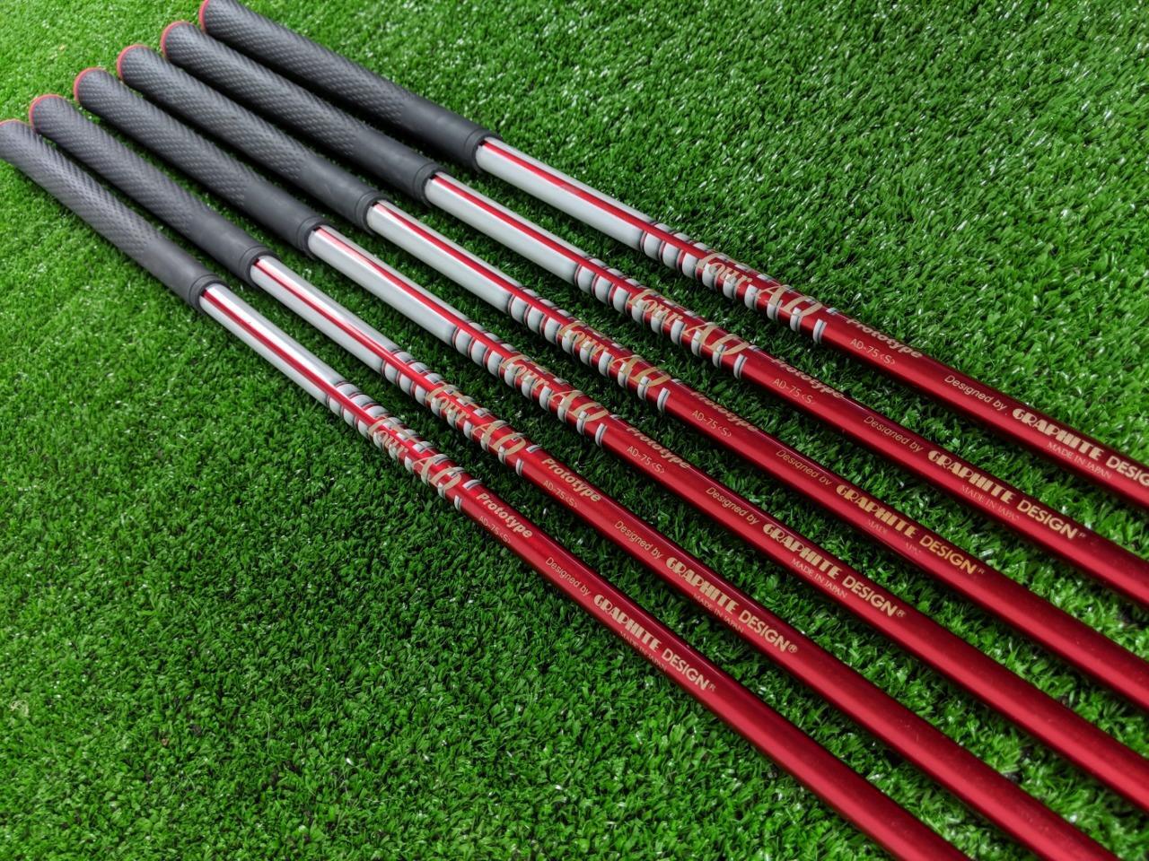 Graphite Design Tour AD AD75 Prototype Graphite Iron Shaft set Stiff 5