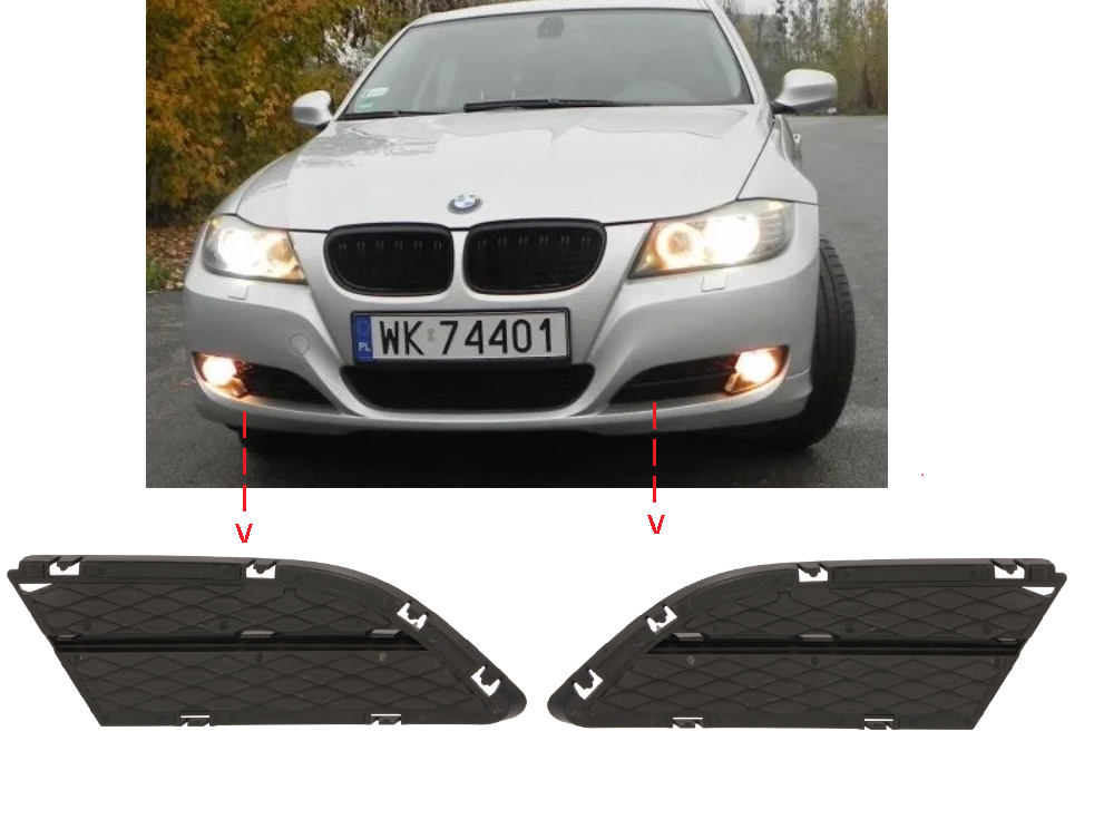 IDENUONA Lüftungsgitter Für BMW E90 E91 E92 E93 - Rechts/Links Center