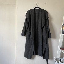 Charcoal Wrap Coat M