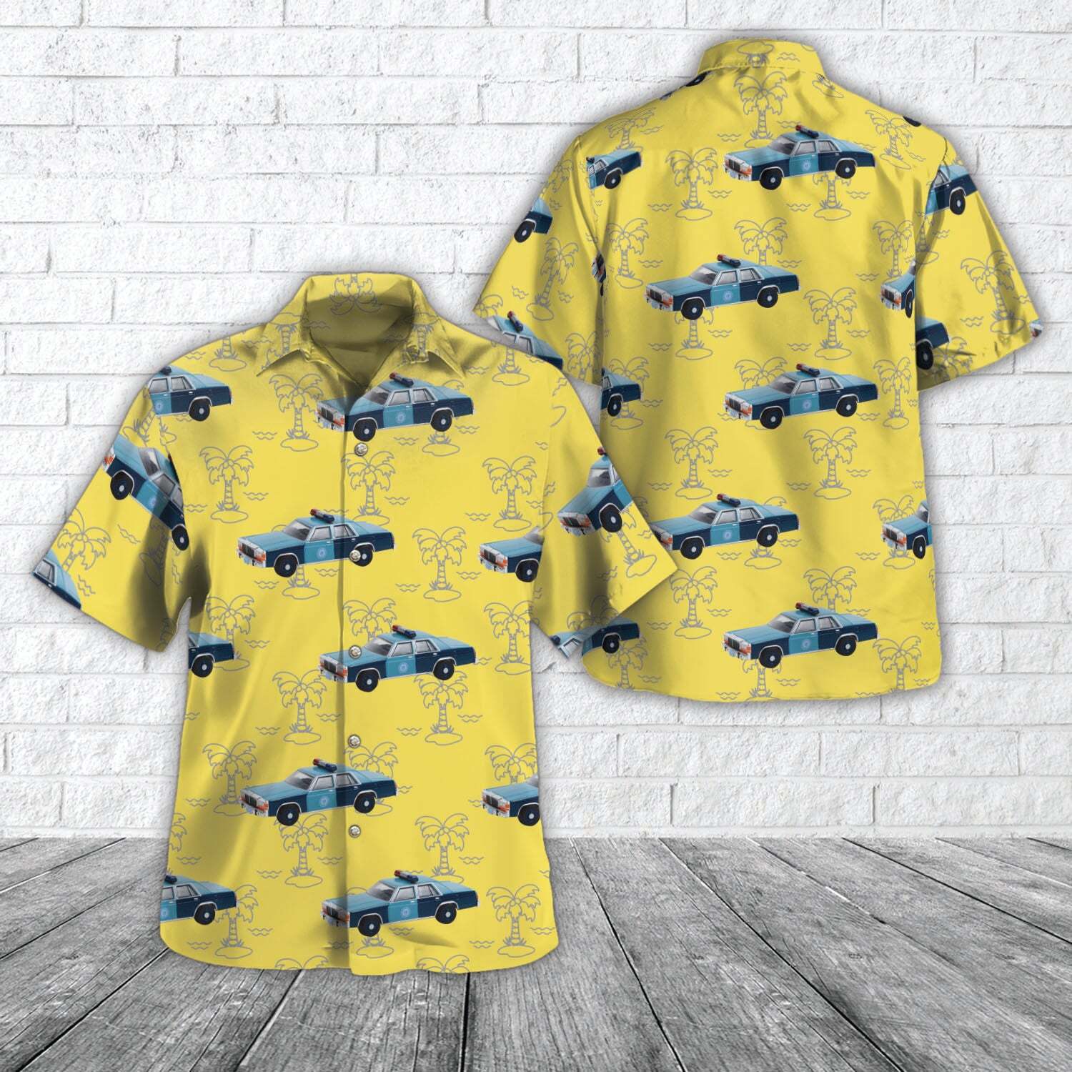 Massachusetts State Police Ford LTD Crown Victoria 1981 Hawaiian Shirt