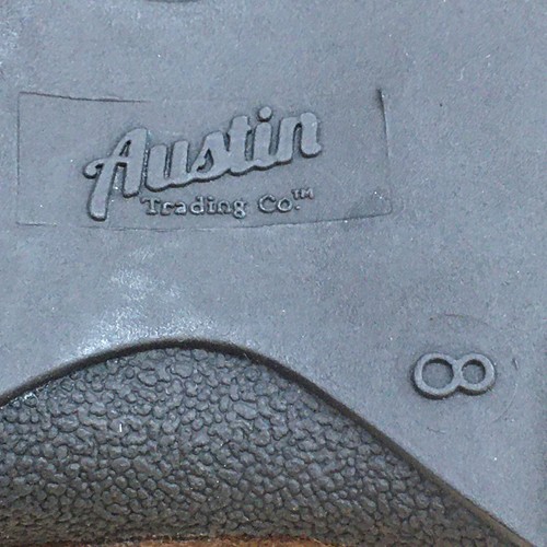 Austin Trading Co Sandals Womens 8 Strappy Flat FWATSS2058 Brown Leather Slip On - Picture 10 of 15