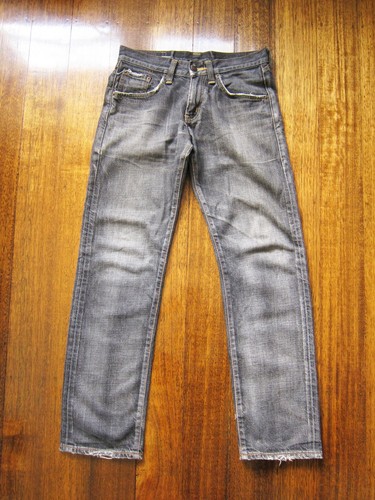 EDWIN Dark Grey Distressed Jeans 503 (W:28) MADE IN JAPAN