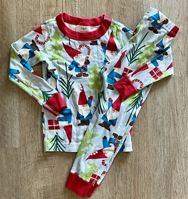 Hanna Andersson Holiday Garden Gnome Pajamas 90 cm 3T Unisex