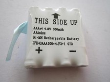 4.8V 300mAh AAAx4 Ni-MH Rechargeable Battery for Clarke Walkie Talkie Radio 12.00 per battery