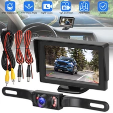 4.3 IR Backup Camera Monitor System Car Rear View Reverse Parking Night Vision