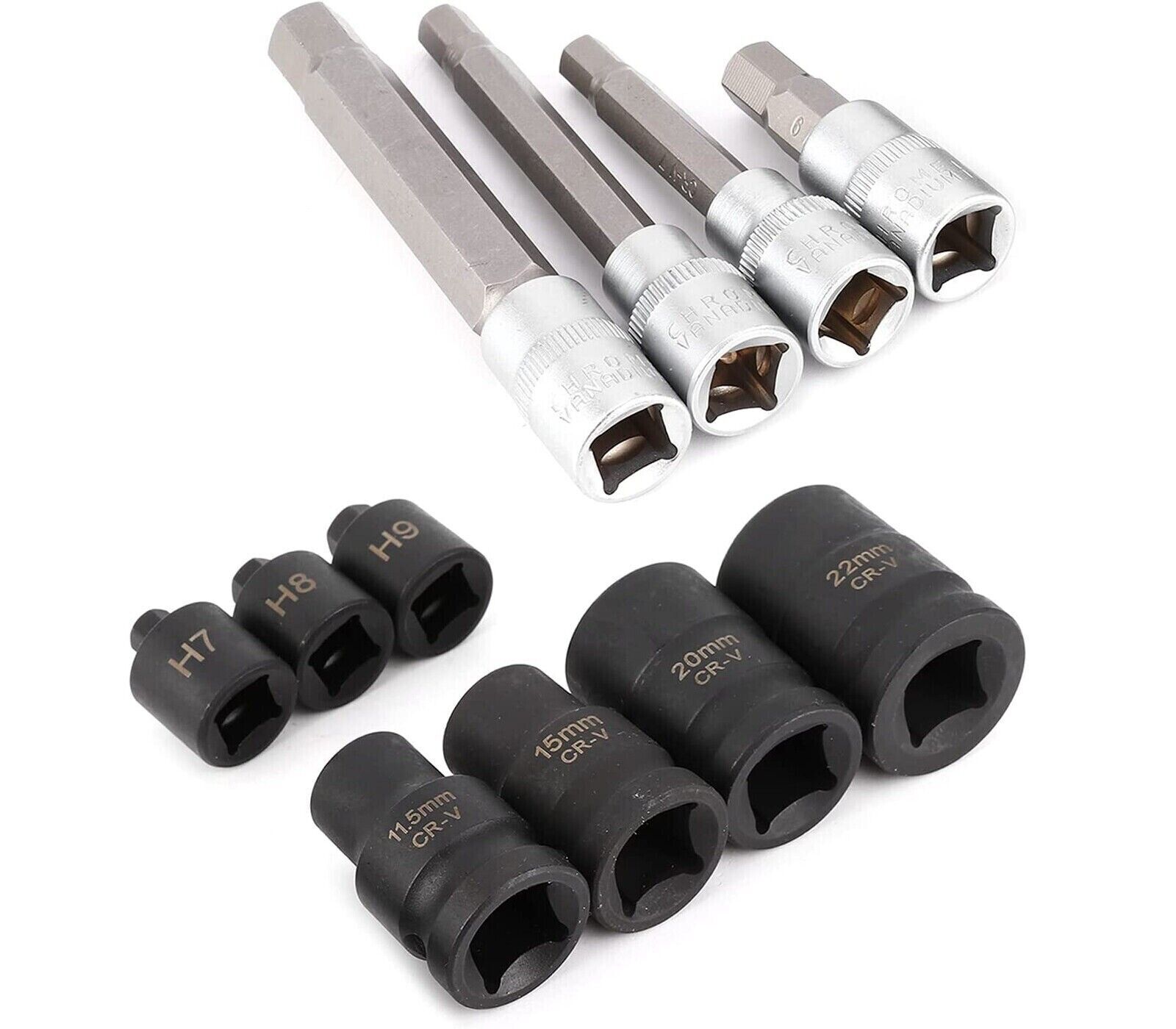 Set 11 Bussole Pinze Freni Mercedes 3/8-1/2 21478 - Kit Professionale - 3
