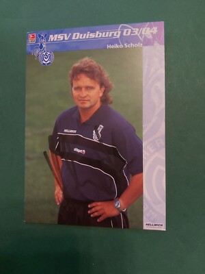 MSV Duisburg , H. Scholz , Autogrammkarte , Fussball 