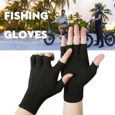 Fishing Gloves Ice Silk Sun Protection Half Finger Bicycle /  Breathable   A7H7