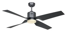 LED Fan with Eco Dynamix Remote Control Grey Energy Saving Fan