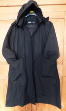 Ladies Black Zara Showerproof 2 In 1 Coat Size Medium (12)