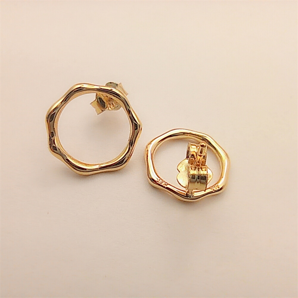 Pandora Organic Circle Stud Earrings