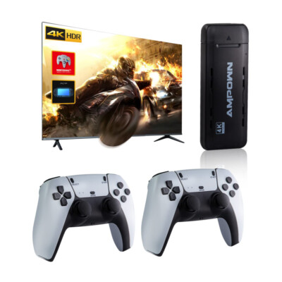 Retro Videospielkonsole 20000+ Spiele 4K TV Spiel Stick m. 2 Wireless Controller