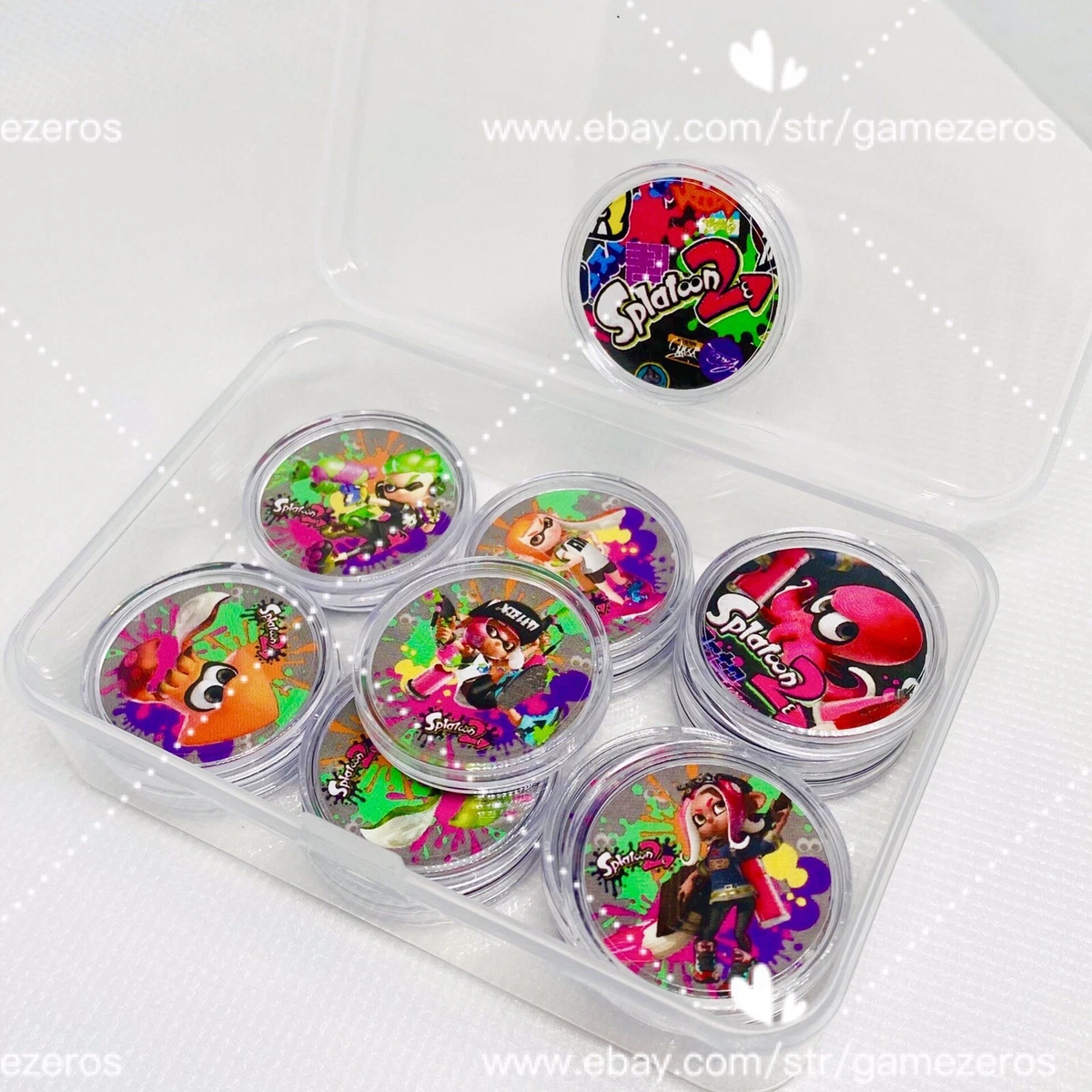 16PCS PVC NFC Tag Game Cards Splatoon 2 Octoling Octopus Girl Boy