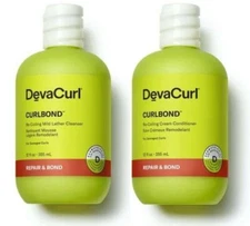 DevaCurl Curlbond Re-Coiling Repair & Bond Shampoo and Conditioner 12 oz Set