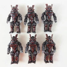 Lot of 6pcs Mega Construx HALO Black Brute Captain from ODST Squad Ambush Set