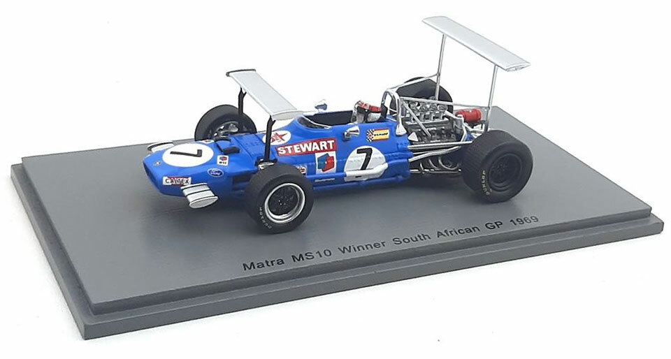 Miniature Spark Matra MS10 – GP Afrique Du Sud 1969, échelle 1/43 (occasion)