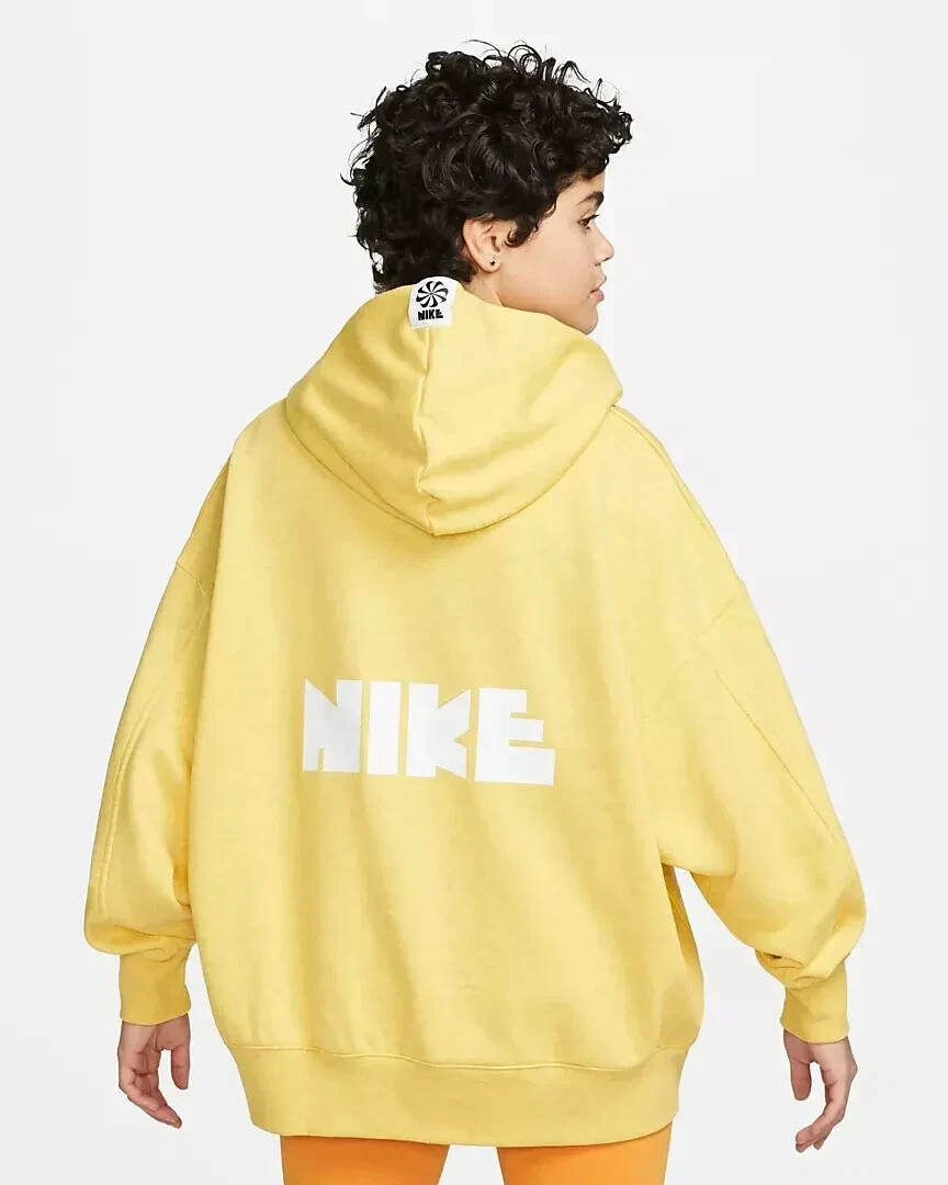 $75 NIKE XL Sweatshirt Circa 72 Yellow Oversized French Terry Hoodie Womens