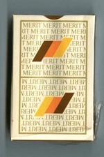 Vintage 1970s MERIT Cigarettes DECK of Playing Cards! NEW in Sealed Box!