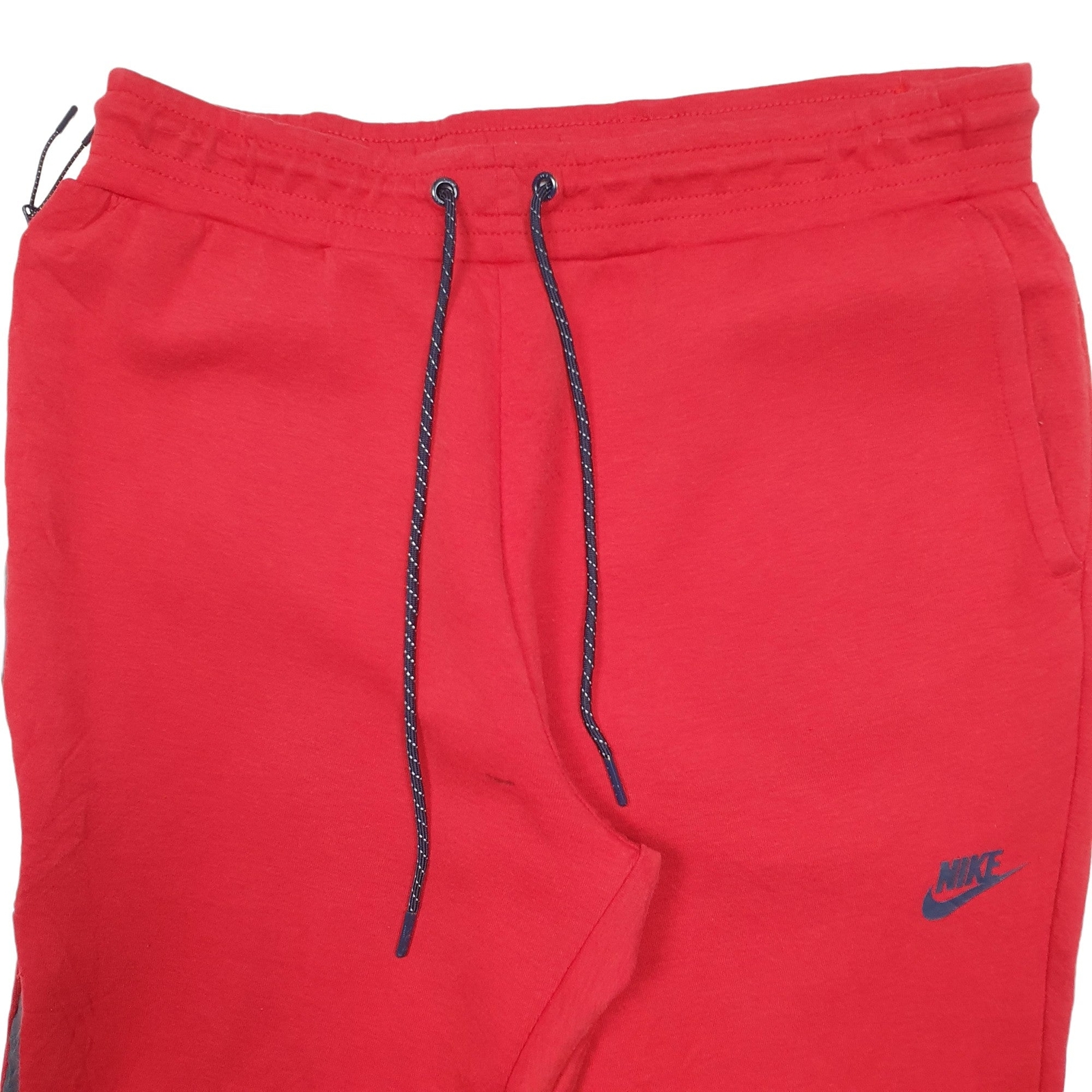 NIKE Jogger Trousers Cotton Blend Red Mens W32 L30 image 2