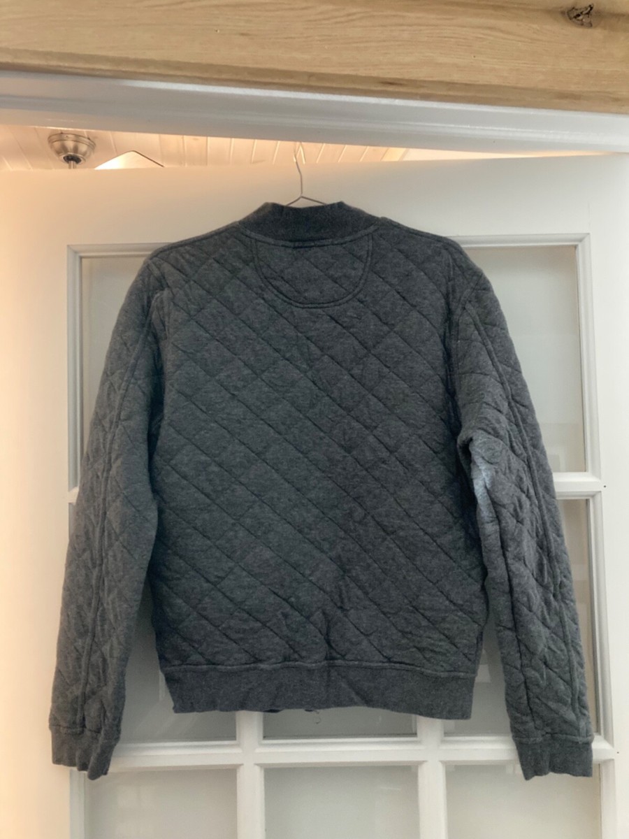 BOGGI Milano Men's Full Zip Up Sweater BM39 Long Sleeve Quilted