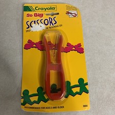 Vintage 1994 Crayola So Big Scissors Designed For Preschool Use Red