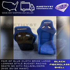 2 Bride Vios 3 Iii Style Blue Cloth Low Max Seats Seat Large 34-38 Waist Us