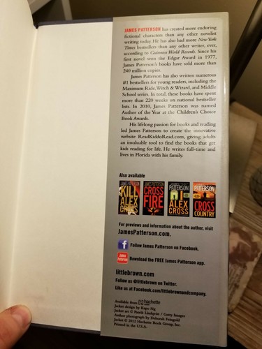Merry Christmas, Alex Cross by James Patterson 2012 1st Edition 1st Print VGC!! - Imagen 8 de 9