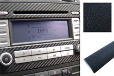 Blende Design Folie Set in Schwarz Glitzer Premium Innenraum Zierleisten Dekor