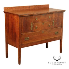 Leavens Furniture Antique Mission Oak Sideboard