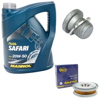 MotoröL Set 20W-50 5 Liter + ÖLfilter SH 4765 + Schraube FüR Mercedes G-Klasse