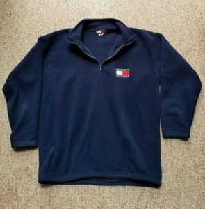 tommy hilfiger fleece quarter zip