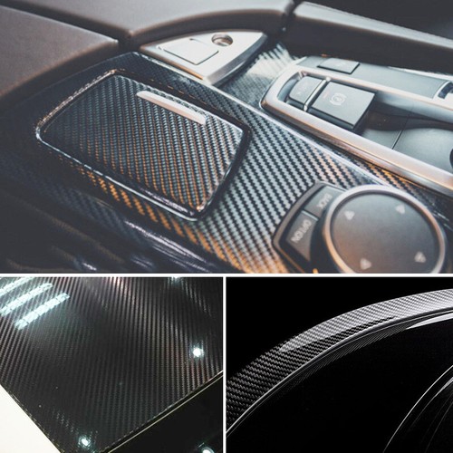 1FT X 5FT Carbon Fiber Car Vinyl Wrap Sticker Decal Film Bubble Free Air Release - Picture 4 of 15