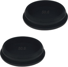 2PCS 2inch Rubber Hole Plugs Black Silicone Plug for Round Holes Filler Door Scr