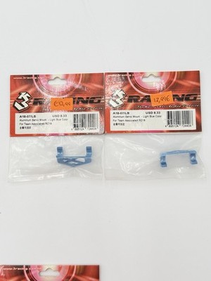 3 Racing A18-07/LB Aluminium Servo Mount Blue Team Associated RC18