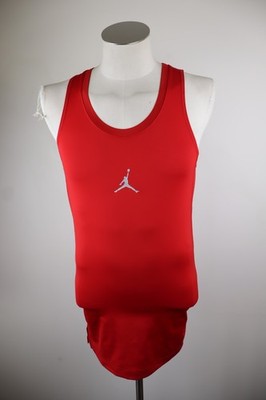 AIR JORDAN TANK TOP JERSEY MEN SIZE M MAN SHIRT CASUAL VINTAGE POLYESTER LOGO
