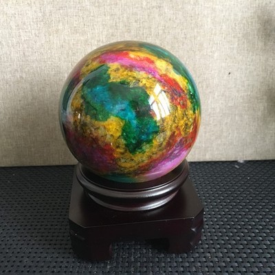 1468g  ''Seven Colors Jade'' sphere specimen -Taiwan China  md3567