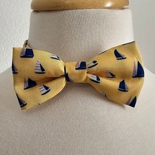 NWOT JANIE AND JACK Yellow Adjustable Boats Nautical Preppy Bow Tie 2T to 5T