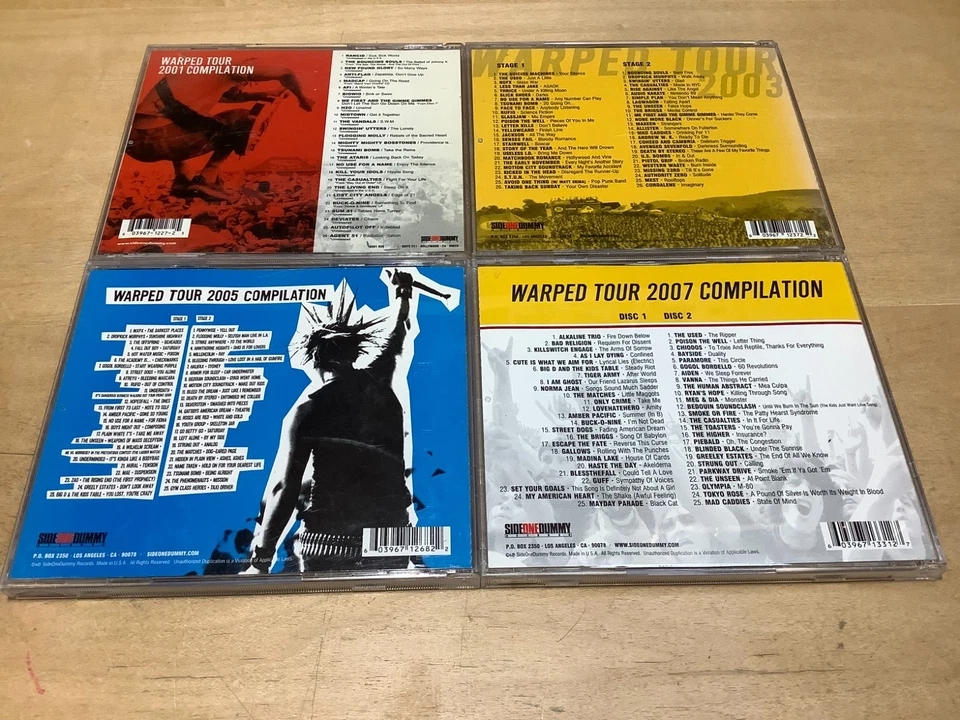 VANS WARPED TOUR / PUNK-O-RAMA / VANS OFF THE WALL / FAT MUSIC CD Lot of 12 Foto 3 de 4