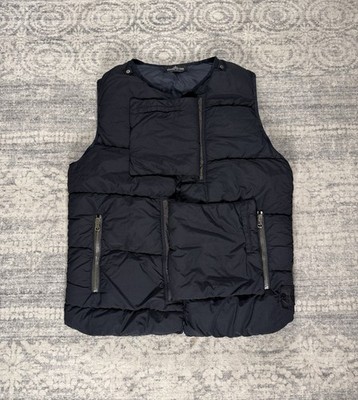 Stone Island Shadow Project Naslan Light Authentic Black Down Vest SZ L