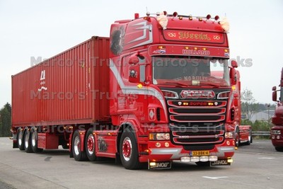 LKW Foto Scania R 500 Container-Sattelauflieger Niederlande rot HOLLAND N #n9wr