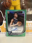 CEDRIC COWARD 2025-26 BOWMAN CHROME GREEN SHIMMER ON CARD AUTO /99 #BCA-CC
