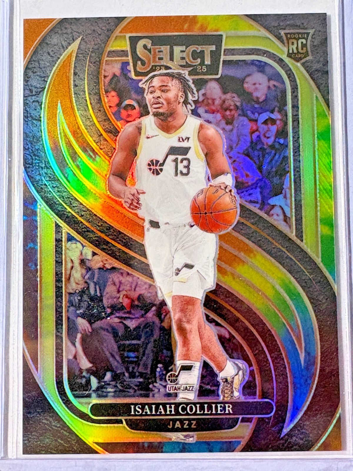 Isaiah Collier 2024-25 Select Tie-Dye Prizms #178 (RC) Utah Jazz Book End! 01/25