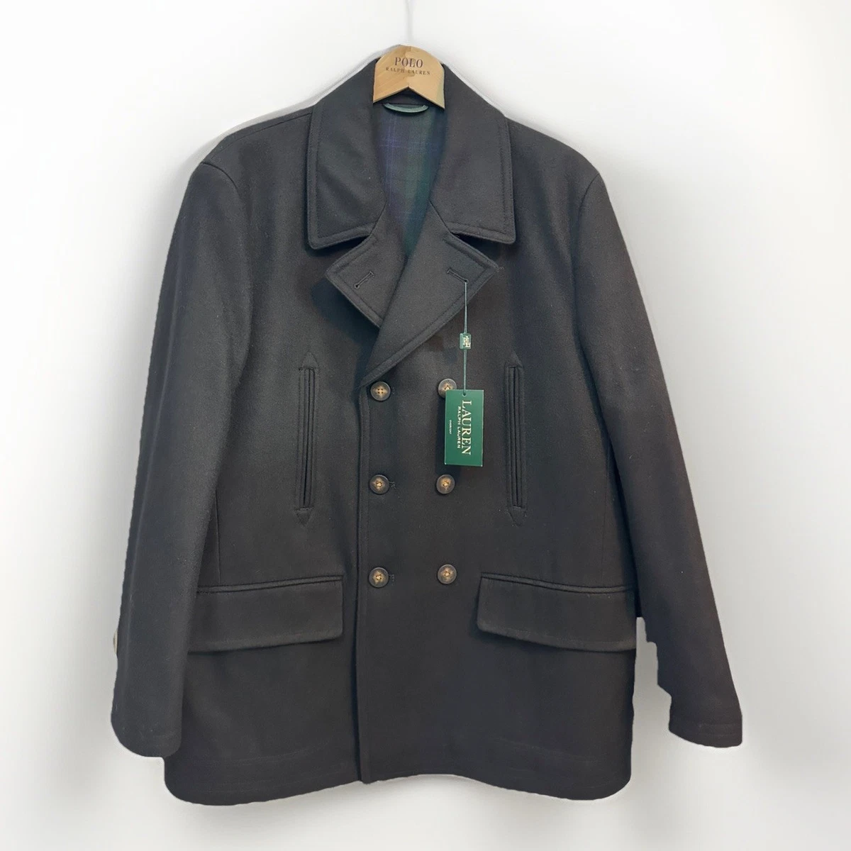 Polo Ralph Lauren Pea Coat Black Coats, Jackets & Vests for Men