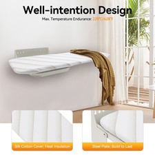 Wall-Mounted Ironing Board 180° Swivel Foldable Steam Iron Rest Space Saving NEW