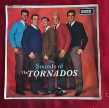 THE TORNADOS-THE SOUNDS OF-EP-DECCA-(JOE MEEK)4 TRACK-7" VINYL EP--V/G+