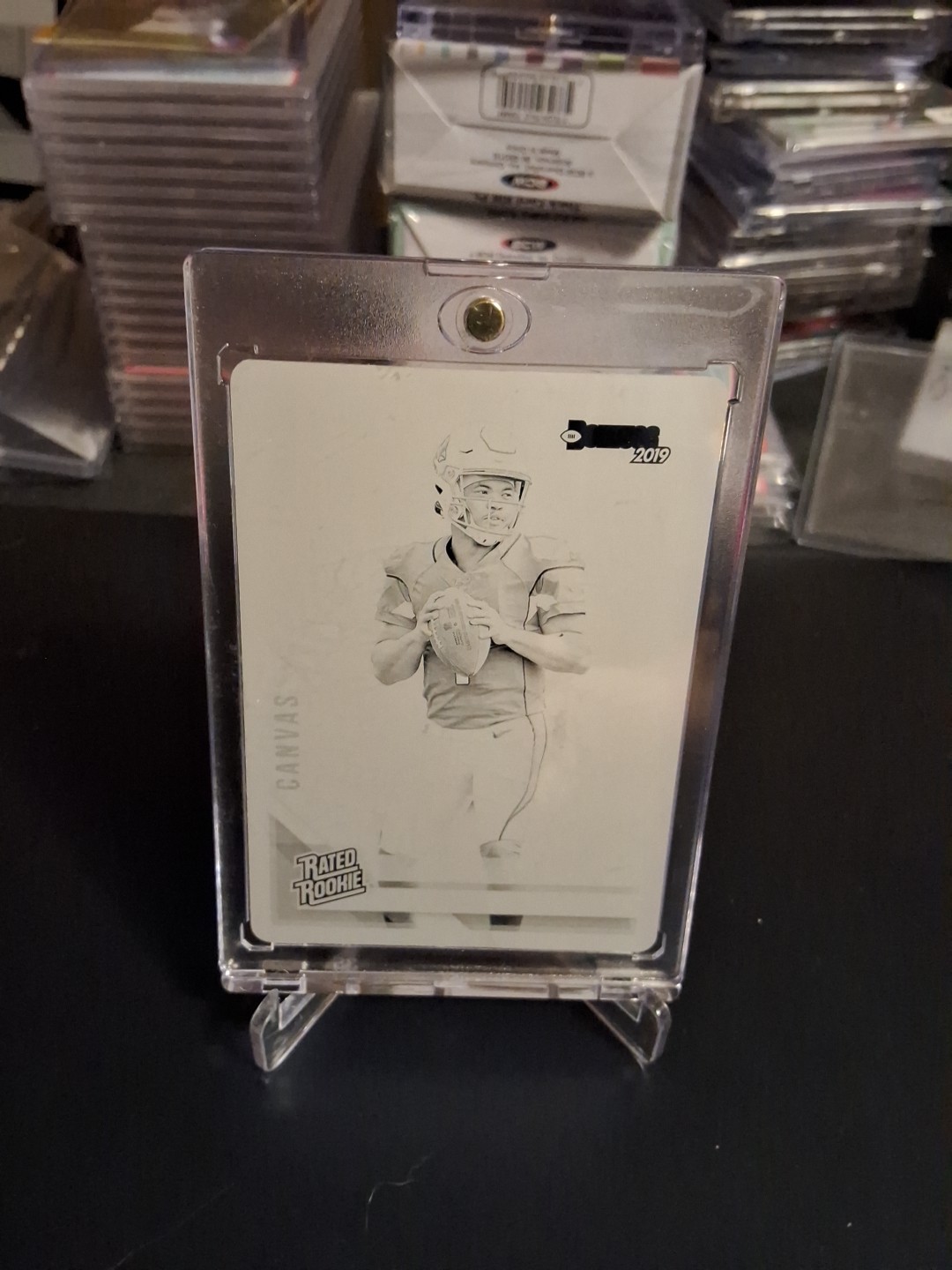 Kyler Murray Panini Plates & Patches Printing Plates #302 2019 Donruss the Rookies-Black Printing Plate 1/1