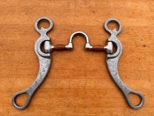 Partrade Copper Mouth Correction Port Bit w Engraved Aluminum Cheeks  5"