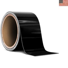 Sleek High Gloss Black Vinyl Overlay Strips - Ideal For Vehicle Customization